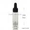 Transparent Glass Dropper Bottle With Glass Pipette
