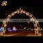 Wedding white led light decoration romantic cheap inflatable arch for sale