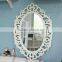 Chinese Style Antique Wood Hand Carved Decorative Wood Mirror Frame