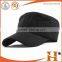 100% cotton military cap and hat fashion black army cap