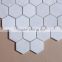 century design hot sale oriental white hexagon mosaic tile for bathroom floor