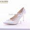 OW25 Wedding shoes White color Crystal Latin Pump 9CM High Heel shoes for Lady