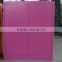 Half height pink color KD office furniture with swing door steel file cabinet