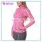 heathred color slim fit running jacket sports clothes gym jacket for lady