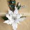 Artificial Poinsettia Christmas Flower Pick for Home Decoration