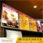 4 Side Snap Click Open Aluminum Frame Ultrathin Advertising Slim Light Panel Display Menu Board for Restaurant Fast Food Use                        
                                                Quality Choice