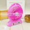 USB air fan electronic led lighting f68 handheld mini fan with rechargeable 2600mah battery