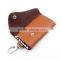 Leather Key Wallet Case Holder Purse Pouch Mens Women Unisex Keyrings