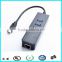 RTL8152 China usb-c to rj45 black type c usb ethernet adapter with 3 hubs