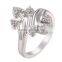Women Special New Fashion Heart Shaped 18K Gold Plated Ring for Party