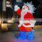 Santa Clause Christmas Figure Motif Light Acrylic Led Horse Lights