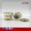 hongding mushroom shape hot stamping ceramic jars of eyeshadow palette packaging