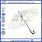 Shenzhen City winds denon produced high quality 23" promotional custom printing clear dome umbrella