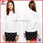 2016 New ladies white shirt ladies office wear blouse shirt formal shirt design for women