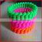 factory direct sale colorful silicone hollow bead bracelet