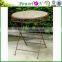 Paint Color Folding Wrought Iron Outdoor Table