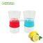 Glass cup/glass mug with colorful silicone lids single/double wall glass mug