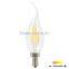 New Led Lamp 2W Dimmable Led Chandeliers E27 Led Filament Candle Bulb