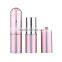 round empty plastic cosmetic lipstick packaging tube