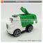 Plastic friction building toy car garbage truck 3pcs