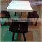 Acrylic soid surface Restaurant dining tables , marble KFC table tops,Coffe table
