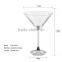 275 ml Lead-free Crystal Vodka Glass / Diamond Cocktail Glass / Martini Glass