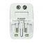 Universal World Travel Adapter All-in-one AC Power Adapter Converter with US/UK/ AUS/ EU Plug