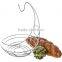 Chrome Fruit Basket With Banana Holder