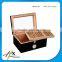 high end superior quality Matte Lacquered Cigar Box for with clear windows