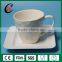 Wholesale embossed ceramic coffee cup and saucer set with europe style