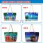Newest collection 2016 fashion lady bag custom tote hand bags travel shoulder handbag best women's summber tote beach bag