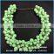 New product round beads green gemstone necklace wholesale