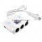 3 socket auto cigarette lighter battery car charger