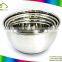 Kitchenware tools heat resistant stainless steel salad mixing bowl