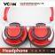 VCOM 2015 Foldable Stereo Headphone for DJ from China Factory