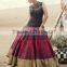 Glossy Brown Raw Silk Designer Gown/Buy Online Designer Anarkali Suits
