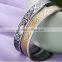 Fashion Jewelry Stainless Steel Open cuff Bracelet engrave Gold Bracelet