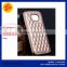 KLT customized aluminum back metal case frame with leather cover for samsung galaxy note