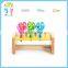 Wholesale high quality natural wood craft scissors holder kis art set