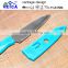 colorful utility knife with sheath cover/picnic paring knife/stainless steel blade