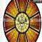 decorative tempered stained glass ceiling dome