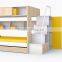 Factory supply modern design kids bunk bed use metal and mdf