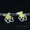 Fashion Jewelry 18k Gold Color Vogue Jewelry Earrings, Wholesale Diamond Stud Earrings