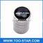 Silver Car Wheel Decor Tire Air Valve Caps Stem Cover With AMG Emblem Decoration
