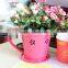 wholesale coffee tea cup shaped flower pot with saucer