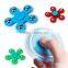Factory Direct Sales Anti Stress 5 wings Flower Shape Plastic Fidget Spinner With Retail Pakage