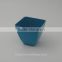 2015 Best selling square bamboo fiber mini flower pot/planter/container