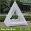 Outdoor arabian style sun bed rattan daybed with gauze shade
