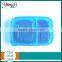 Microwave Safe Lunch Tray Food Storage Container Box with 3 Compartments
