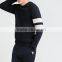 mens basic approved factory 80%cotton 20%poly fleece sweatshirt wholesale custom crew neck sweatshirt with band detail